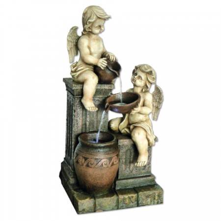2 Angels with Spilling Urns