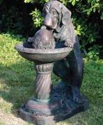 Dog at Fountain