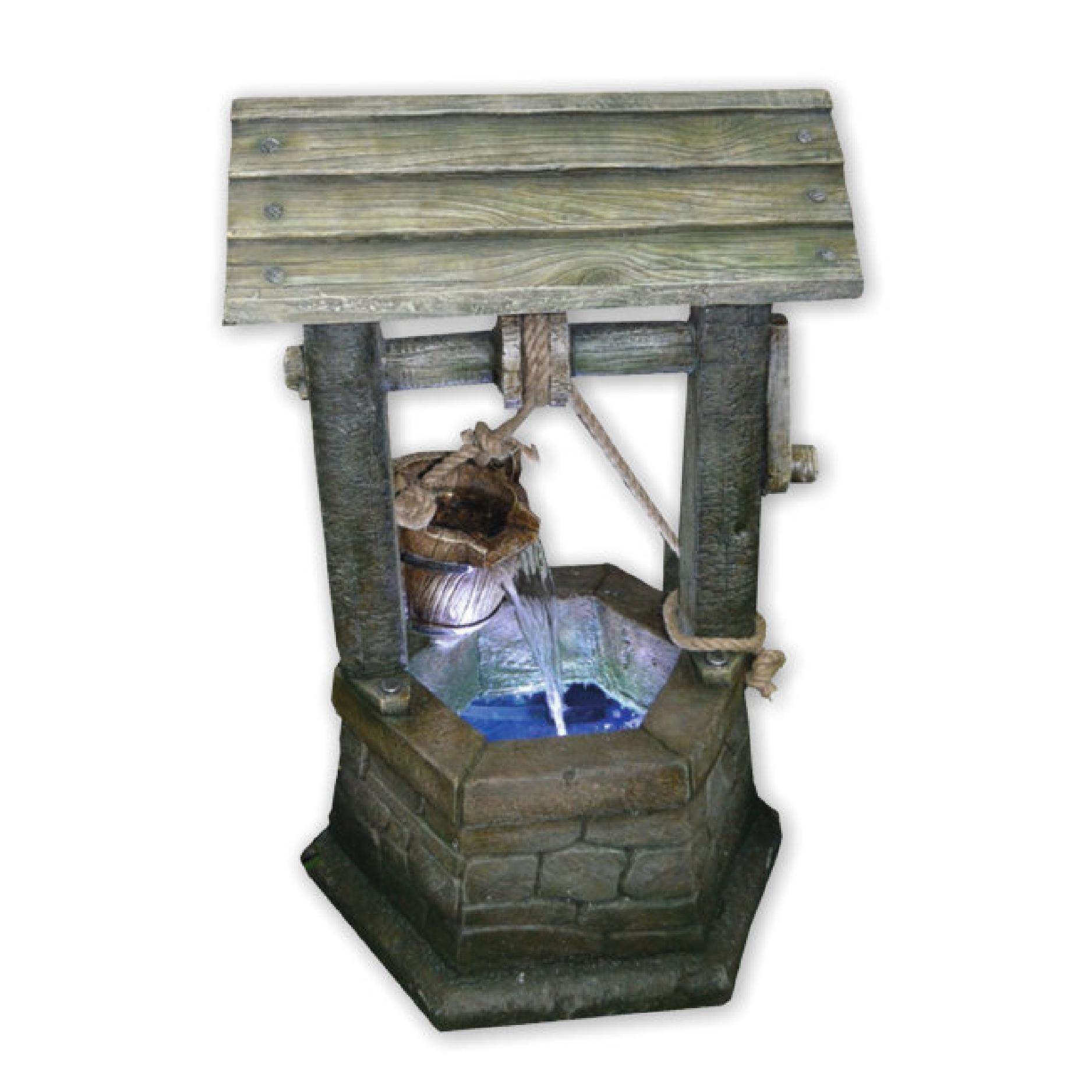Medium Stone Wishing Well – Garden Water Features Depot