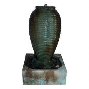 Small Ribbed Jar Fountain